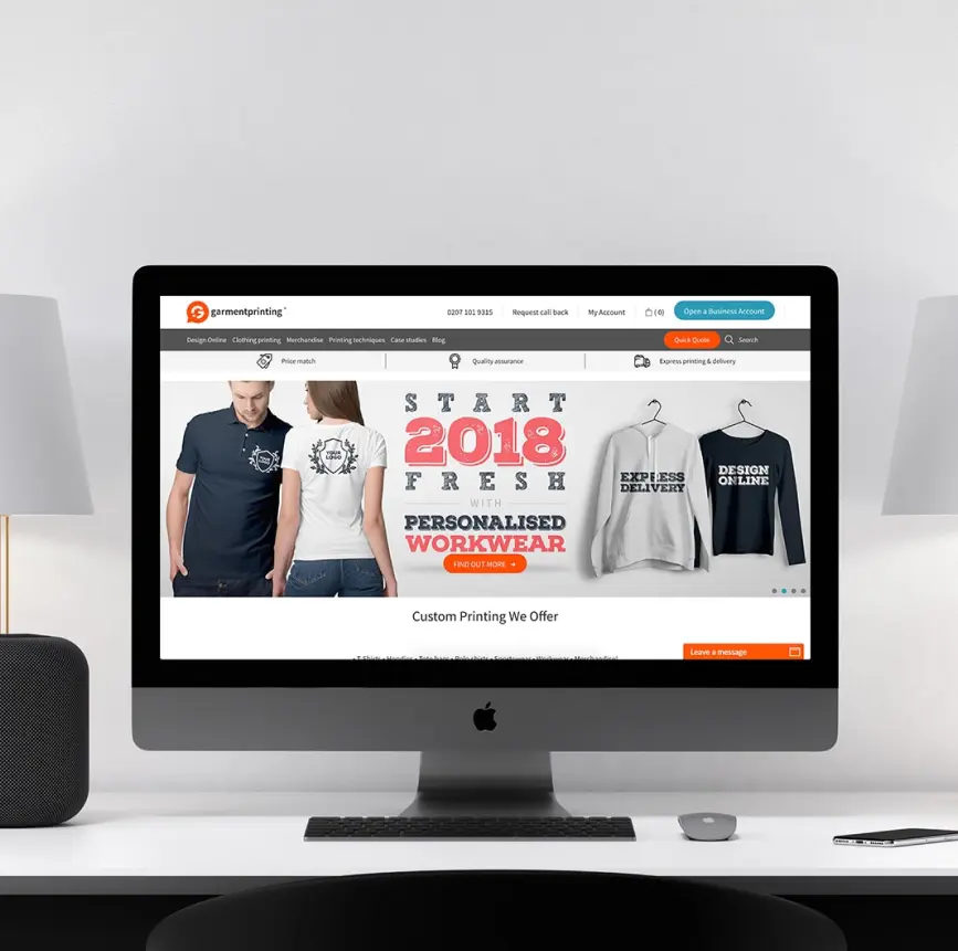 David Rodríguez Guillén - Web Design (UX/UI) - Garment Printing